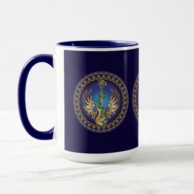 Heavenly Winged Guitar Mug (Left)