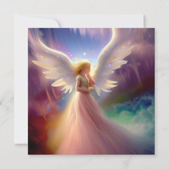 Heaven's Art Rainbow Clouds Card (Front)