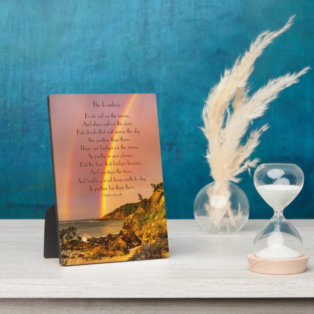 Heaven's Bridges, The Rainbow Poem Plaque (Side)