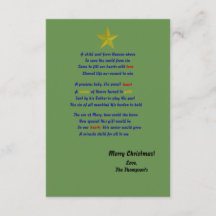 Heaven's child christmas card