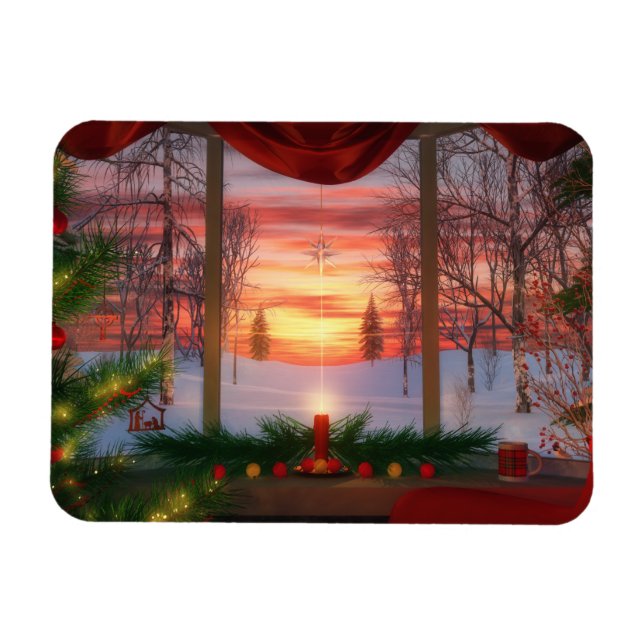 Heaven's Dayspring Christmas Flexible Magnet (Horizontal)