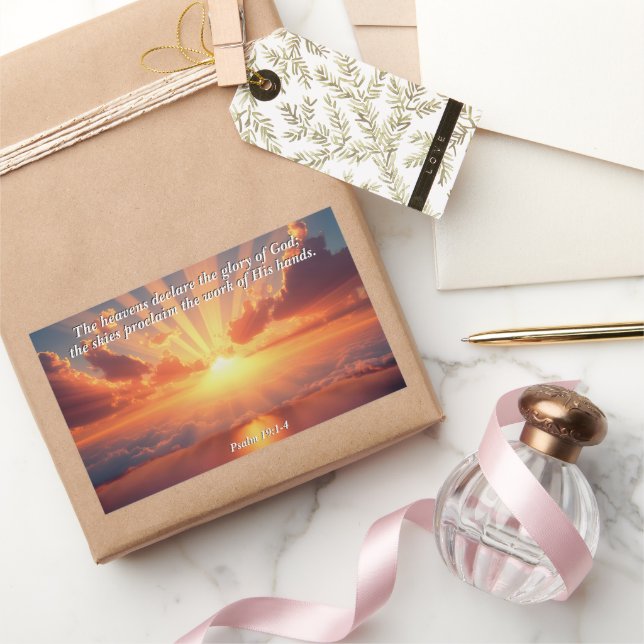 Heavens Declare the Glory: God & Creation Verse Sticker (Gifting)