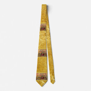 Heaven's Gate with a gold foil texture and Jesus Tie