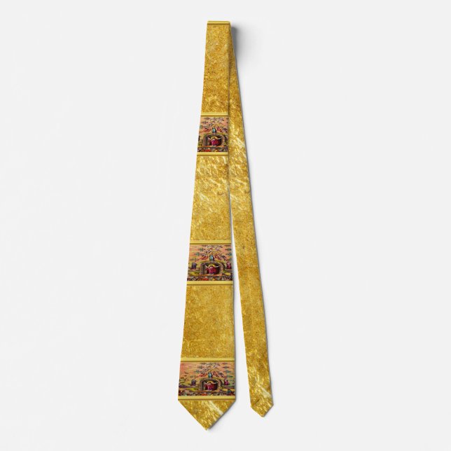 Heaven's Gate with a gold foil texture and Jesus Tie (Front)