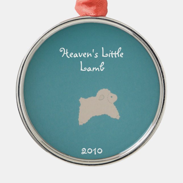 Heaven's Little, Lamb, 2010 Metal Ornament (Front)