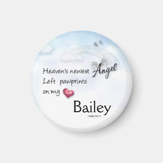 Heaven's newest Angle left paw prints pet magnet