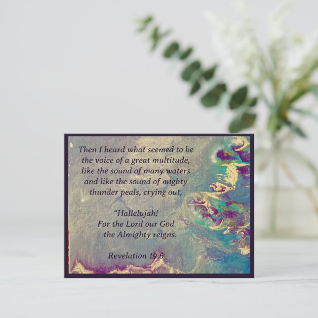 Heaven's Shouting Postcard (Standing Front)