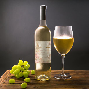 Heaveny Blush & Gold Quince, custom Wine Label