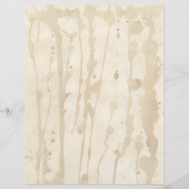 Heavily Coffee Stained Faded Parchment Letterhead (Front)