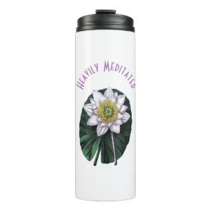 Heavily Meditated Funny Lotus Thermal Tumbler