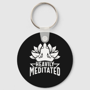 Heavily Meditated Yoga Meditation Lotus Namaste Bu Keychain