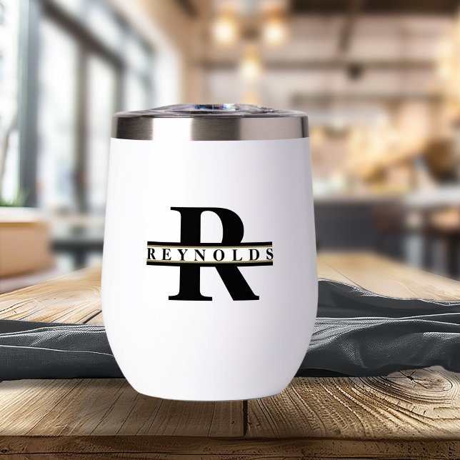 Heavy Bold Monogram and Name Black/Gold ID613 (Creator Uploaded)