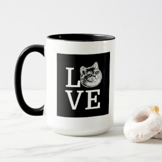 Heavy Breathing Cat Philly Love Mug