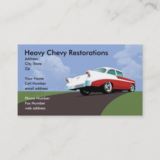 Heavy Chevy Business Card (Front)