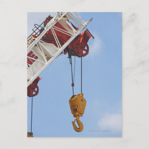 Heavy construction equipment postcard