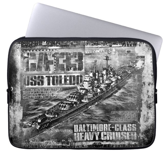 Heavy cruiser Toledo Laptop Computer Sleeves (Front)