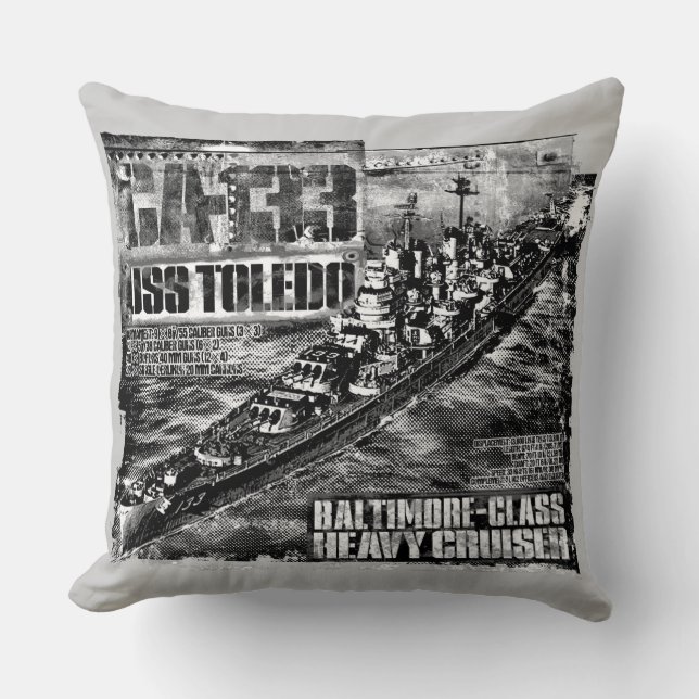 Heavy cruiser Toledo Pillow (Front)