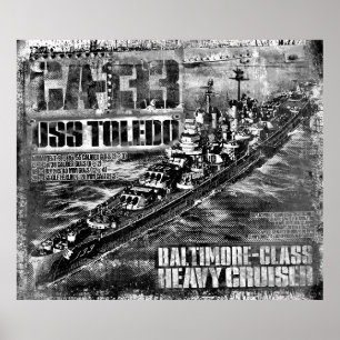 Heavy cruiser Toledo Poster