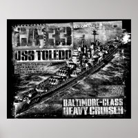 Heavy cruiser Toledo Poster