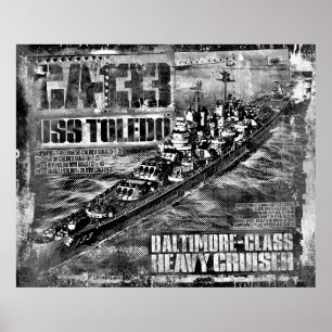 Heavy cruiser Toledo Poster