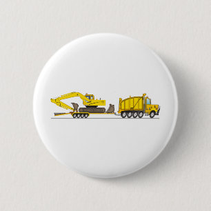 Heavy Duty Dump Truck Crane 2 Inch Round Button