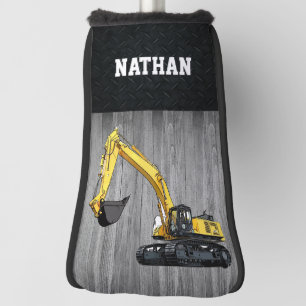Heavy Equipment Business Excavator Construction G Golf Head Cover