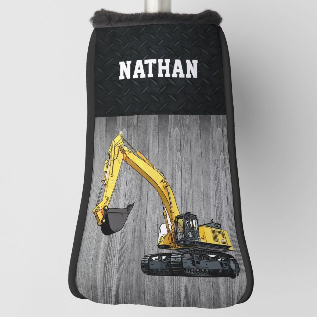 Heavy Equipment Business Excavator Construction  G Golf Head Cover (Rotate 90)