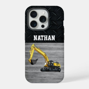 Heavy Equipment Business Excavator Construction  iPhone 15 Pro Case