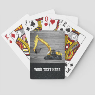 Heavy Equipment Business Excavator Construction Playing Cards