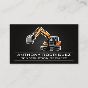 Heavy Equipment   Construction Vehicle Business Card