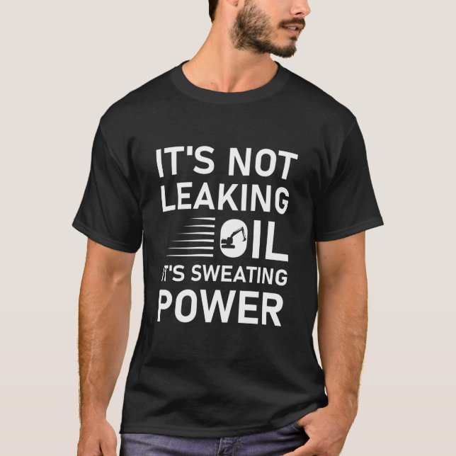 Heavy Equipment Excavator Driver T-Shirt (Front)
