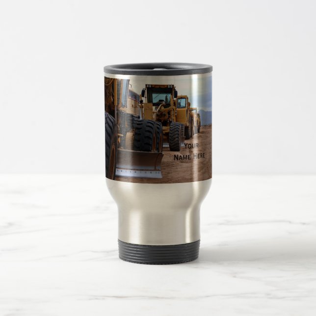 Heavy Equipment Image Travel Mug (Center)