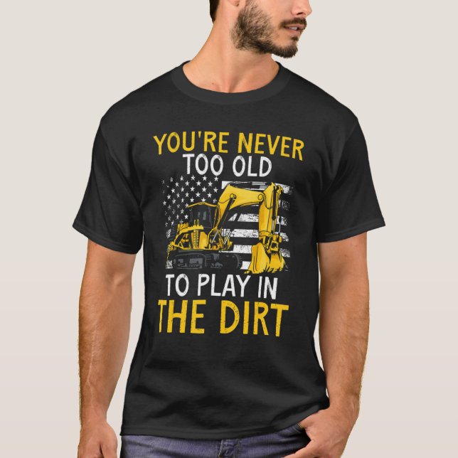 Heavy Equipment Operator Backhoe Operator Men 7 T-Shirt (Front)