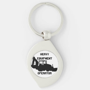 Heavy Equipment Operator Keychain