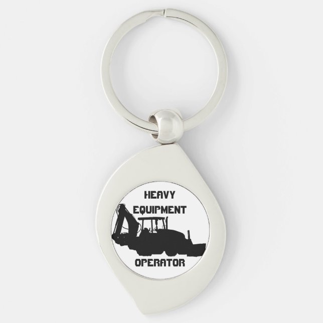 Heavy Equipment Operator Keychain (Front)