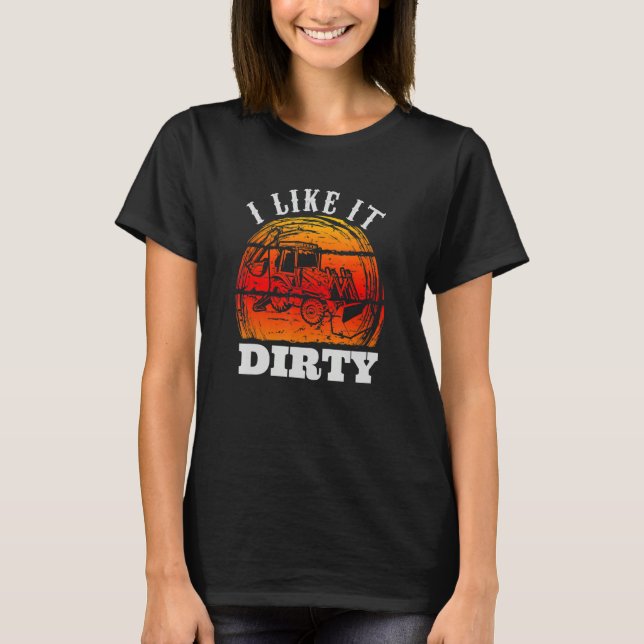 Heavy Equipment Operator Road Construction for Men T-Shirt (Front)
