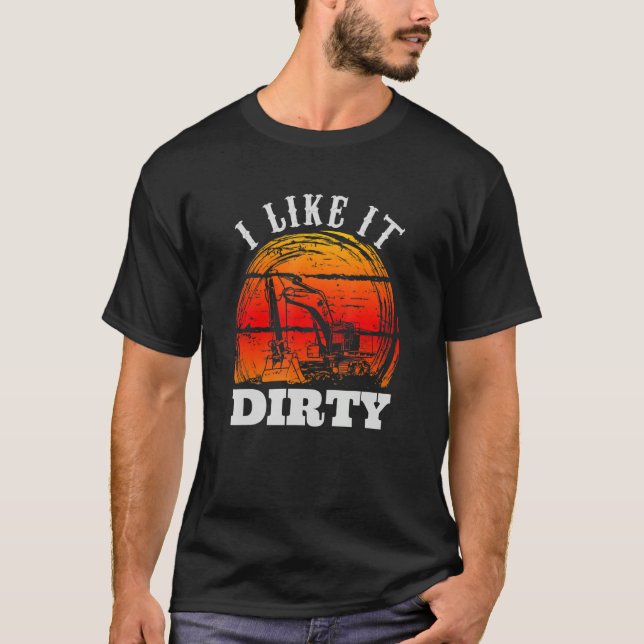 Heavy Equipment Operator Road Construction for Men T-Shirt (Front)
