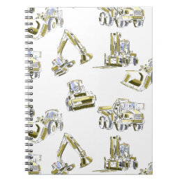 Heavy Equipment Spiral Notebook for Work