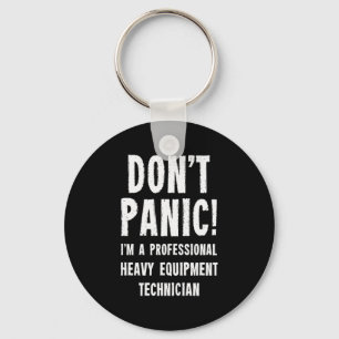 Heavy Equipment Technician Tank Top Keychain