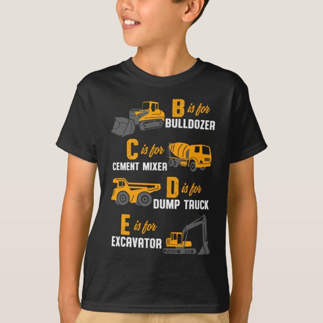 Heavy Equipments Construction Operator T-Shirt (Front)
