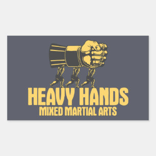Heavy Hands MMA Sticker