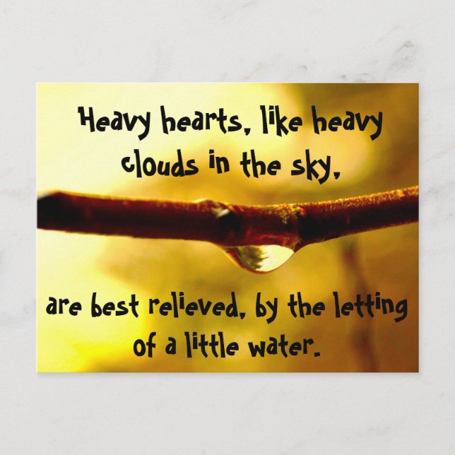 Heavy hearts postcard (Front)