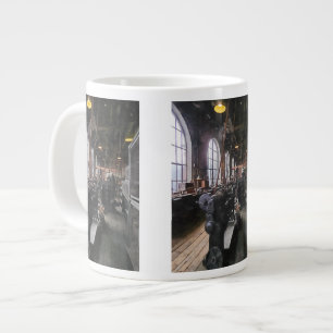 Heavy Machine Shop With Lamps Large Coffee Mug