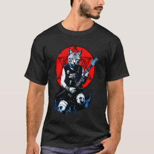 Heavy Meowtal Cat Guitar Player Extreme Music Meta T-Shirt