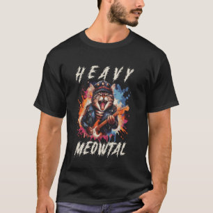 Heavy Meowtal - Funny Cat & Heavy Metal T-Shirt