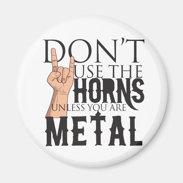 Heavy Metal Badass Magnet (Front)