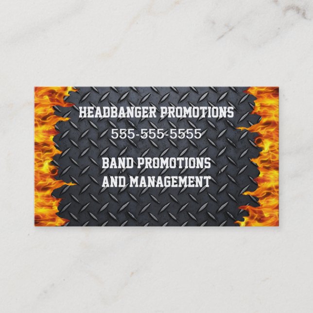 Heavy Metal Business Card (Front)