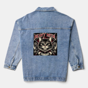 Heavy Metal Cat Denim Jacket
