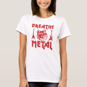 Heavy Metal Cat Funny T-Shirt