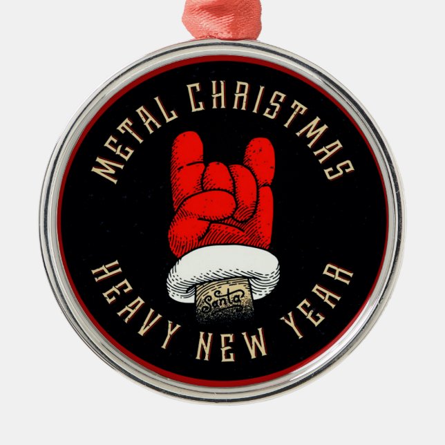 Heavy Metal Christmas Ornament (Front)